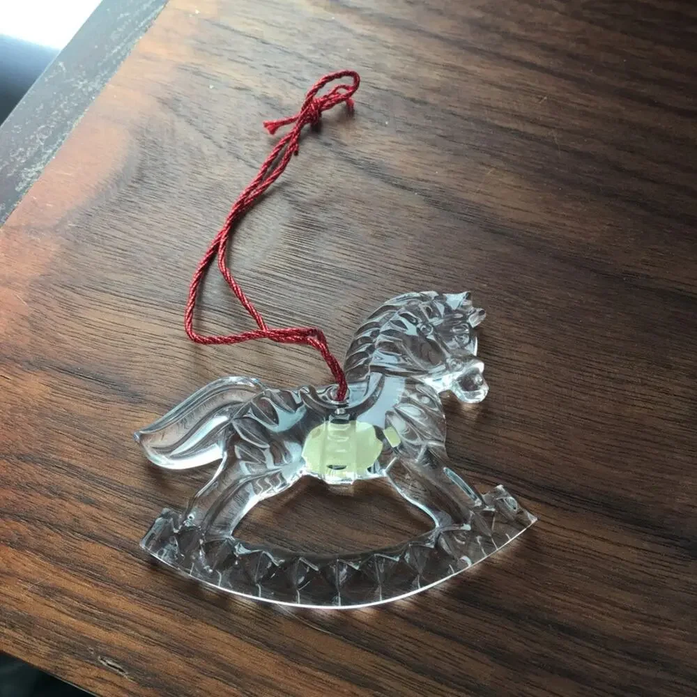 VTG Gorham Crystal Rocking Horse ornament - Vintage, West Germany